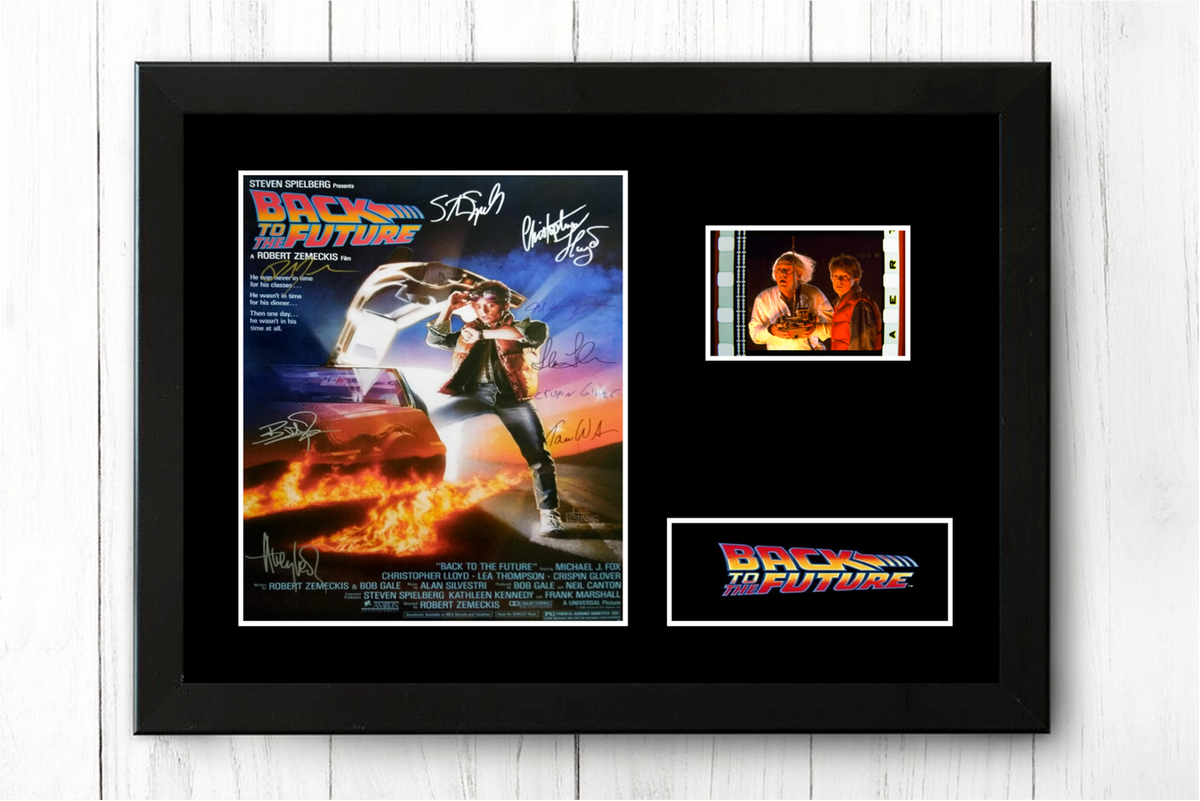 BACK TO THE FUTURE 映画 フィルム 35mm セル 非売品 Back To The Future 35mm Framed Film Cell Display Cast Signed