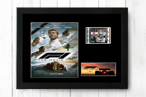 F1  Signed  Film Cell Display Stunning Gift Memorabilia + COA Brad Pitt