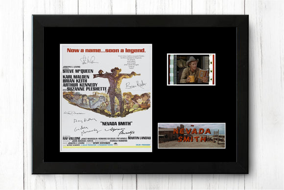 Nevada Smith  Steve McQueen Film Cell  Signed Memorabilia + COA