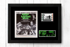 Night Of The Living Dead 35mm Framed Film Cell Display