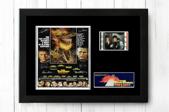 The Towering Inferno Stunning Film Cell  Signed Memorabilia + COA