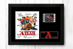 The A Team 35mm Framed Film Cell Display Signed