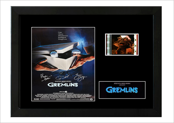 Gremlins 35mm Framed Film Cell Display Signed