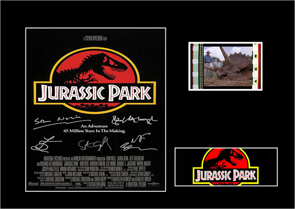 Jurassic Park 35mm Framed Film Cell Display Signed