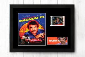 Magnum, P.I.  Signed Tom Selleck Film Cell  Stunning Gift Memorabilia + COA