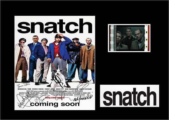 Snatch 35mm Framed Film Cell Display Signed