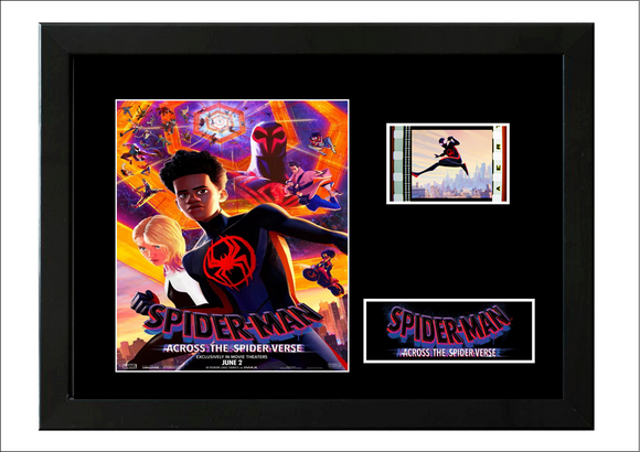 Spiderman Across The Spiderverse 35mm Framed Film Cell Display