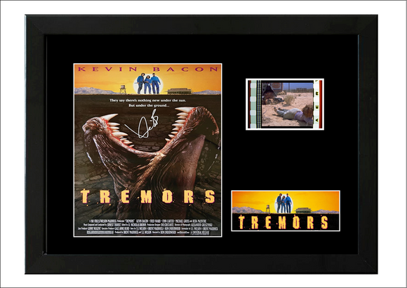 Tremors 35mm Framed Film Cell Display Signed