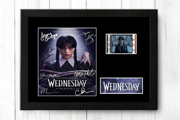 Wednesday Season 2 Stunning Film Cell  Signed Memorabilia + COA