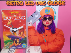 The Lion King Retro Original Backlit LED VHS Clock