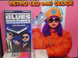 The Blues Brothers Retro Original Backlit LED VHS Clock