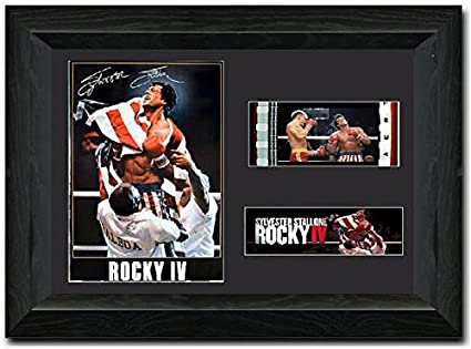 Rocky IV 35mm Framed Film Cell Display - Cast Signed