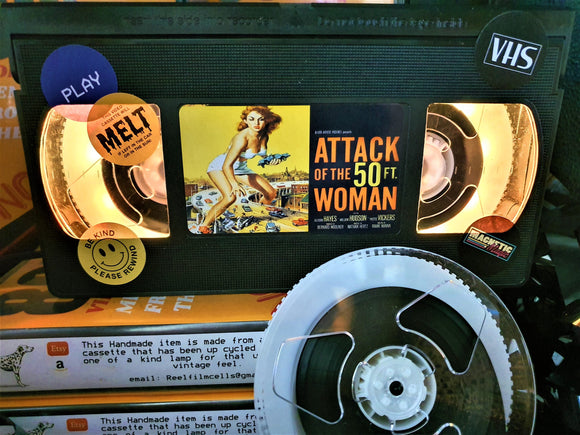 Attack of the 50ft Woman Retro VHS Lamp