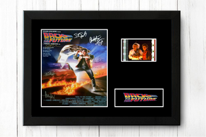 Back To The Future  35mm Framed Film Cell Display Cast Signed