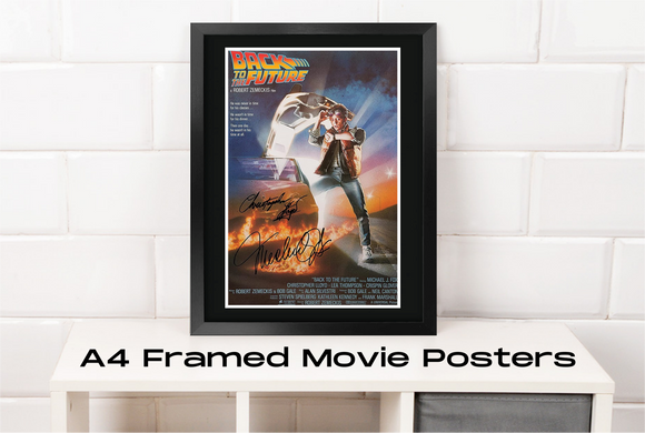 Back To The Future - Autographed A4 Movie Poster