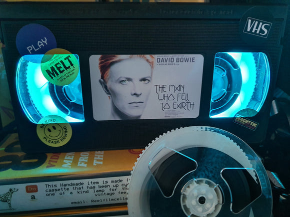 David BowieThe Man Who Fell To Earth Retro VHS Lamp