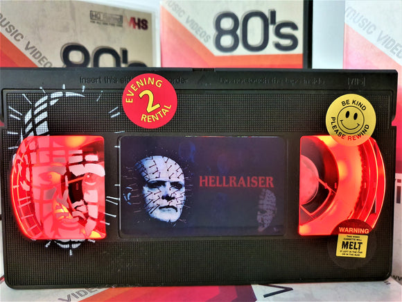 Hellraiser Retro VHS Lamp With Art Work