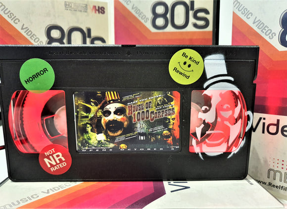 House of 1000 Corpses Retro VHS Lamp With Art Work