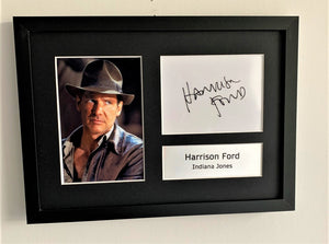 Harrison Ford as Indiana Jones A4 Autographed Display