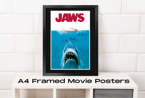 Jaws - Autographed A4 Movie Poster