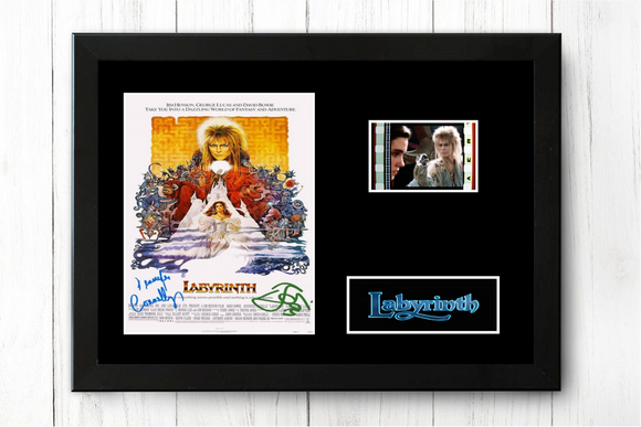Labyrinth 35mm Framed Film Cell Display - Cast Signed