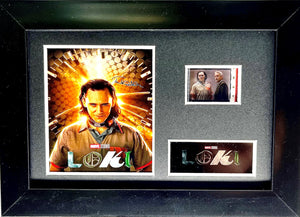 Loki S1 35mm Framed Film Cell Display - Cast Signed