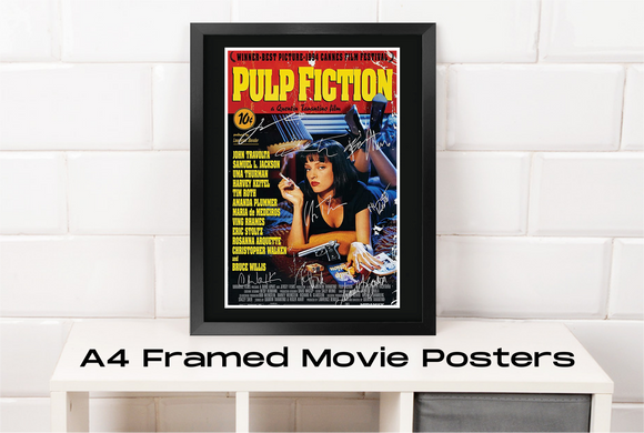 Pulp Fiction - Autographed A4 Movie Poster