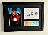 Robert Downey Jr as Iron Man A4 Autographed Display