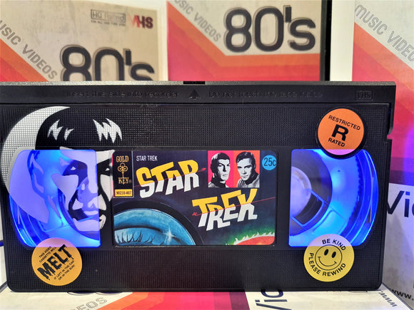 Star Trek Mr Spock Retro VHS Lamp With Art Work