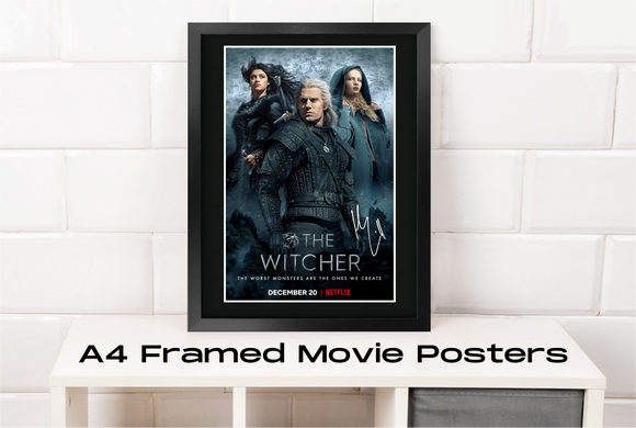 The Witcher - Autographed A4 Movie Poster