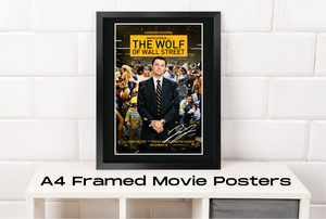 The Wolf Of Wall Street - Autographed A4 Movie Poster