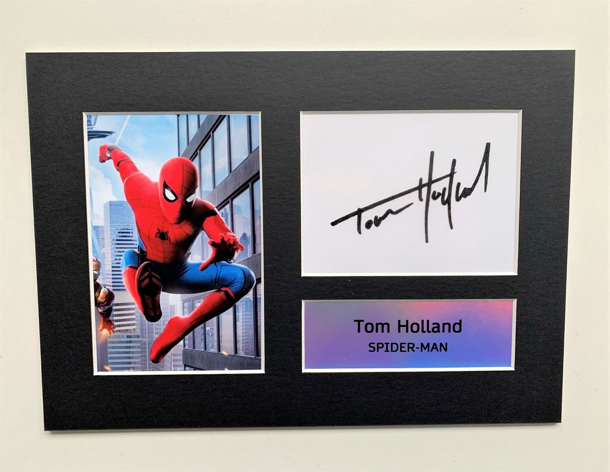 Tom Holland as Spider-Man A4 Autographed Display – ReelFilmCells