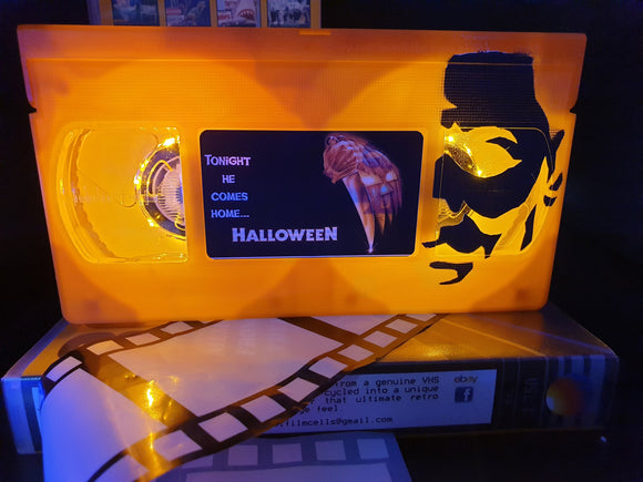 Halloween Retro VHS Lamp with Art work LTD Edition