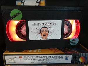 American Psycho Retro VHS Lamp