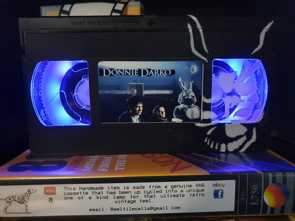 Donnie Darko Retro VHS Lamp with Frank Art Work
