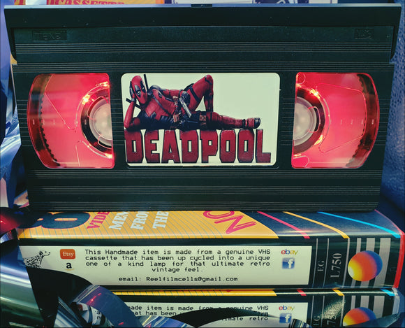 Deadpool Retro VHS Lamp