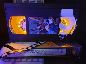 Halloween Retro VHS Lamp with Art work