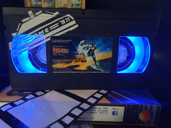 Back to the Future Retro VHS Lamp with Art Work
