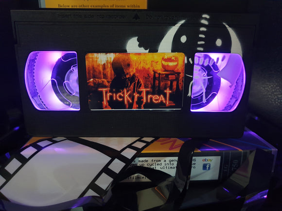 Trick 'r Treat Retro VHS Lamp With SAM Art Work