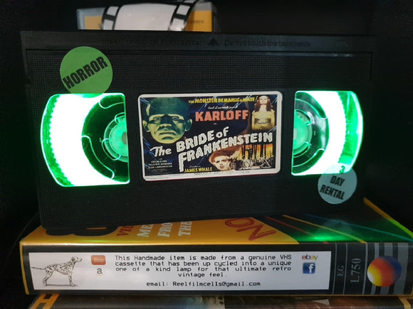 Bride of Frankenstein Retro VHS Lamp