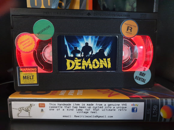 Demons Retro VHS Lamp