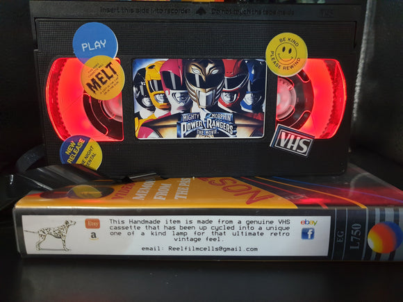 Mighty Morphin Power Rangers Retro VHS Lamp
