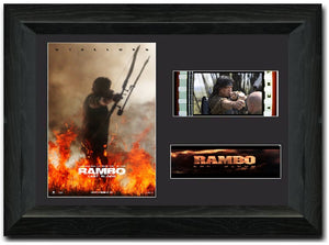 Rambo Last Blood 35 mm Film cell Display Sylvester Stallone