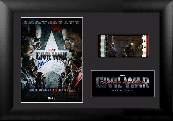 Captain America: Civil War 35mm Framed Film Cell Display Cast Signed