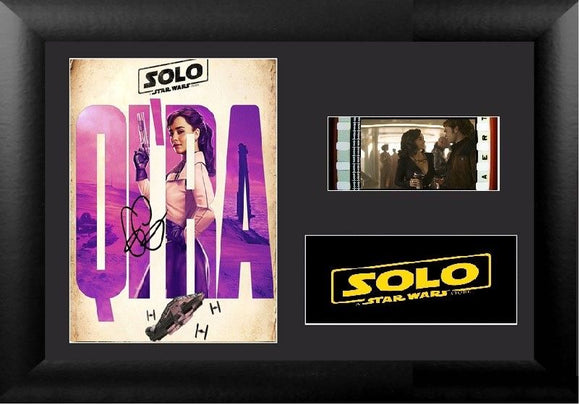 Solo A Star Wars Story 35mm Framed Film Cell Display Signed