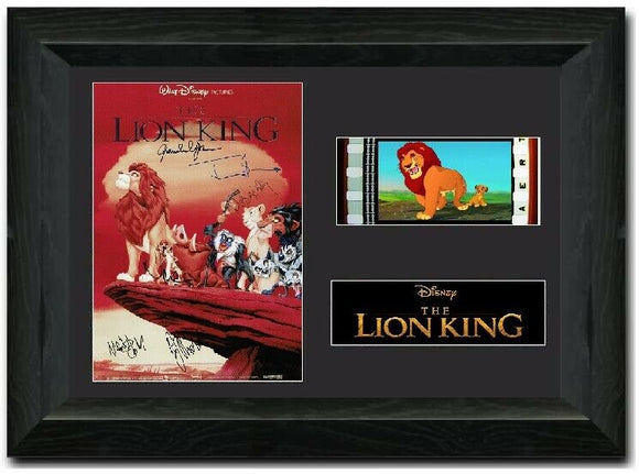 The Lion King (1994) 35mm Framed Film Cell Display Cast Signed