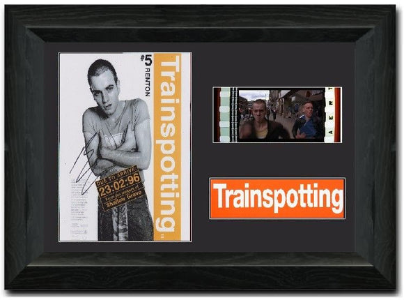 Trainspotting  35mm Framed Film Cell Display Signed