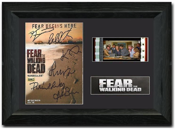 Fear the Walking Dead 35mm Framed Film Cell Display Cast Signed