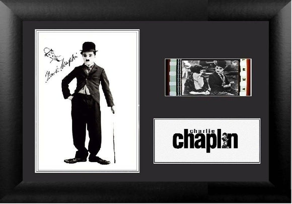 Charlie Chaplin 35mm Framed Film Cell Display Signed