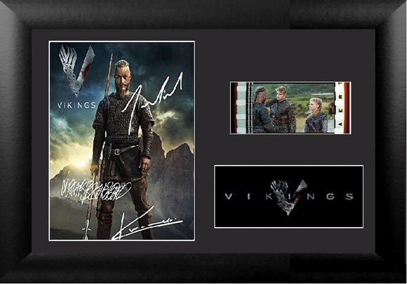 Vikings 35 mm Film Cell Display FRAMED Stunning Collectable Signed